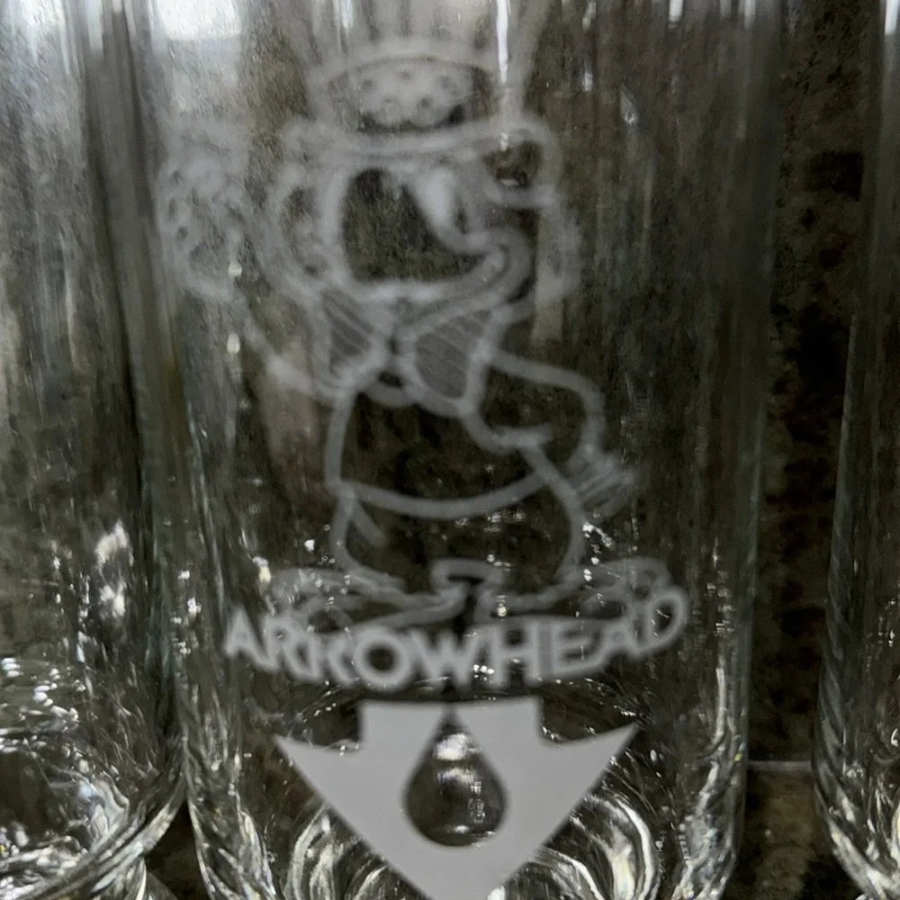 Arrowhead X Olympics 1984 Etched Sam the Olympic Eagle Glasses 6 Understated